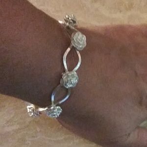 Bangle flower bracelet.